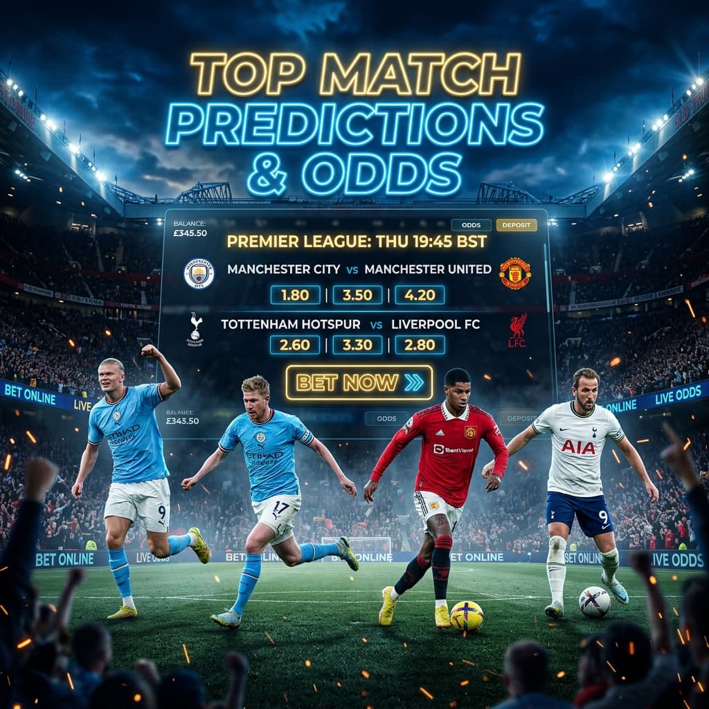 Top Match Predictions & Value Odds
